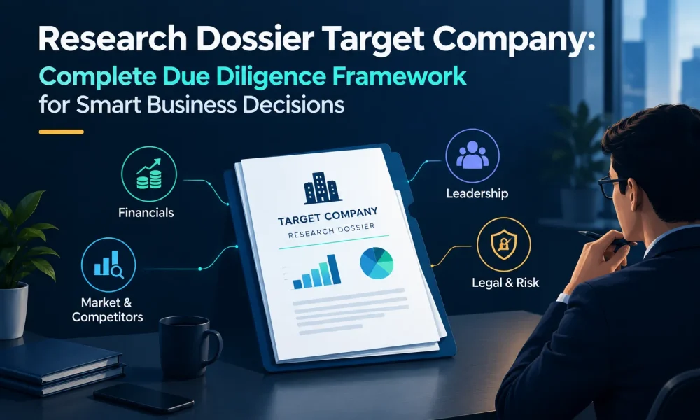 However, a useful target company research dossier normally contains several important sections.