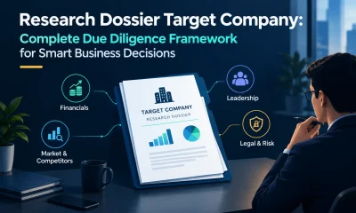 However, a useful target company research dossier normally contains several important sections.