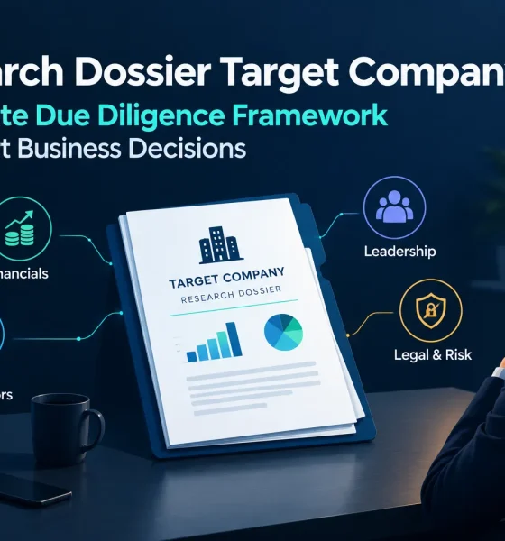 However, a useful target company research dossier normally contains several important sections.